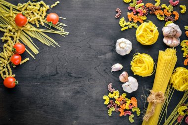 Makarna sebze, kiraz domates ile