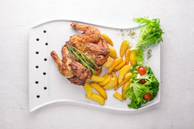 Tavuk ızgara, patates