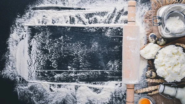 Ekmek, peynir ekşi krema için hazırlık