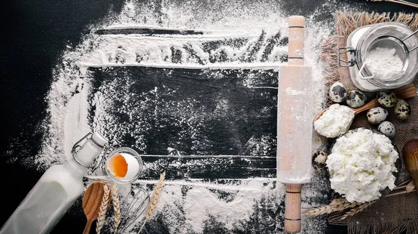 Ekmek, peynir ekşi krema için hazırlık