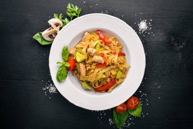 makarna tavuk fileto