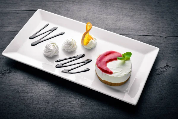 Panacotta dessert On  background