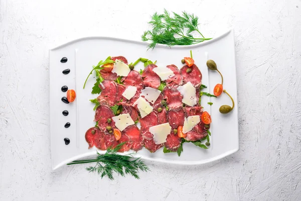 Carpaccio et ve sebze ile