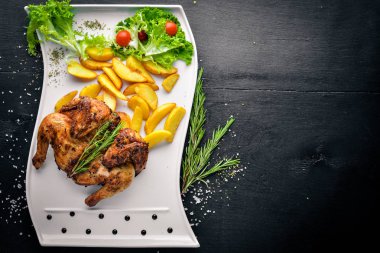 Tavuk ızgara, patates