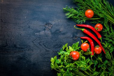 Taze sebze, biber, soğan