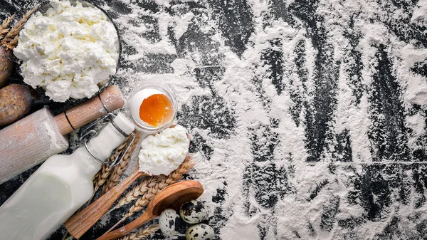 Ekmek, peynir ekşi krema için hazırlık