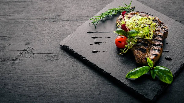 Veal steak cooked on grill — Stock Photo, Image