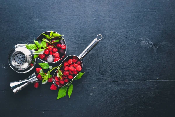 Cocktail de framboises fraîches — Photo