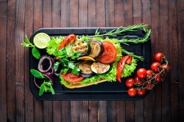 Bruschetta ızgara sebzeler