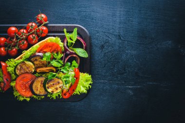 Bruschetta ızgara sebzeler