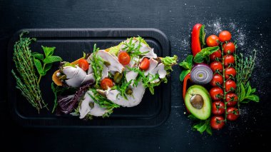 Bruschetta taze sebze ile