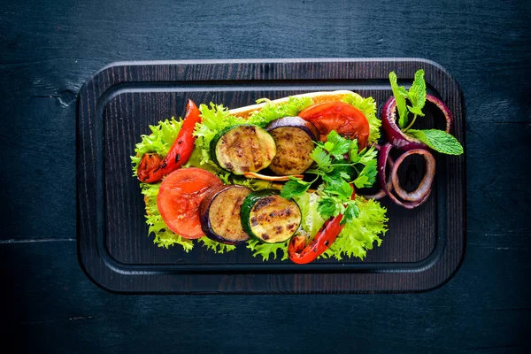 Bruschetta aux légumes grillés — Photo