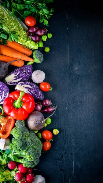 Gran conjunto de alimentos orgánicos — Foto de Stock