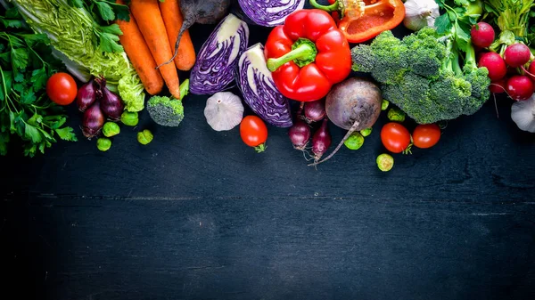 Gran conjunto de alimentos orgánicos —  Fotos de Stock