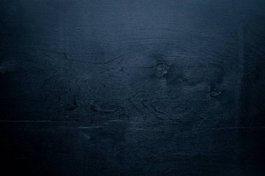 Siyah ahşap yapısal arka plan. Üstten Görünüm. Boş alan.