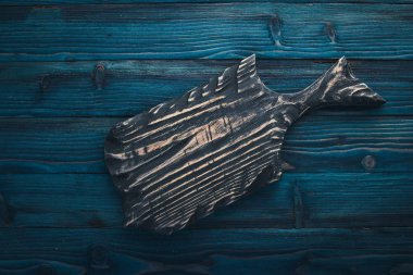 Bir eski kesme tahtası. Ahşap doku arka plan. Üstten Görünüm. Boş alan.