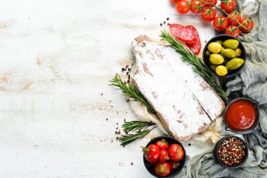 Cooking banner. Spices and ingredients.