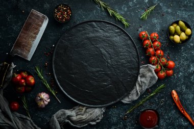 Cooking banner. Spices and ingredients.