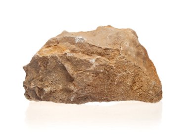 Beyaz arka plan üzerinde taş ocağı