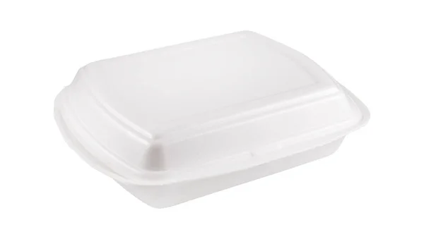 Besteedbaar container voor voedsel geïsoleerd — Stockfoto