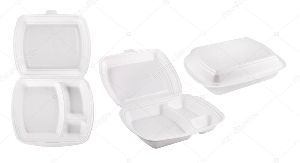 Disposable container for food isolated