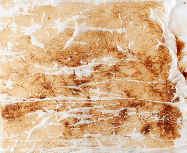 Фон текстуры мокрой коричневой рисовой бумаги — стоковое фото