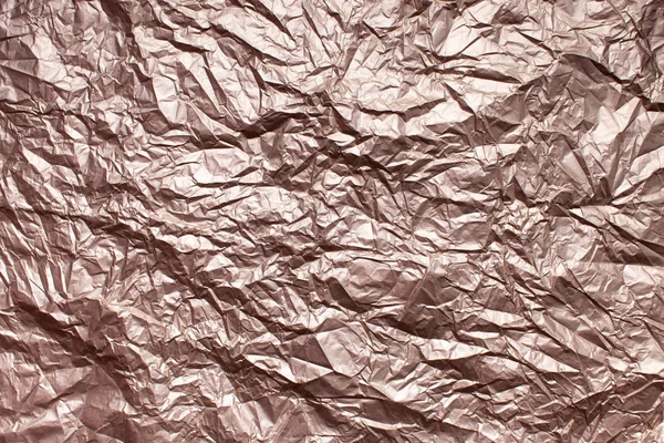 Textura amassada brilhante embalagem lisa papel bege — Fotografia de Stock