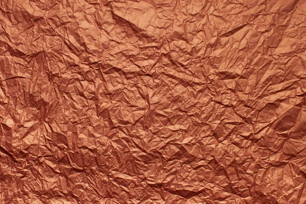 Texture sfondo accartocciato imballaggio carta rossa — Foto Stock