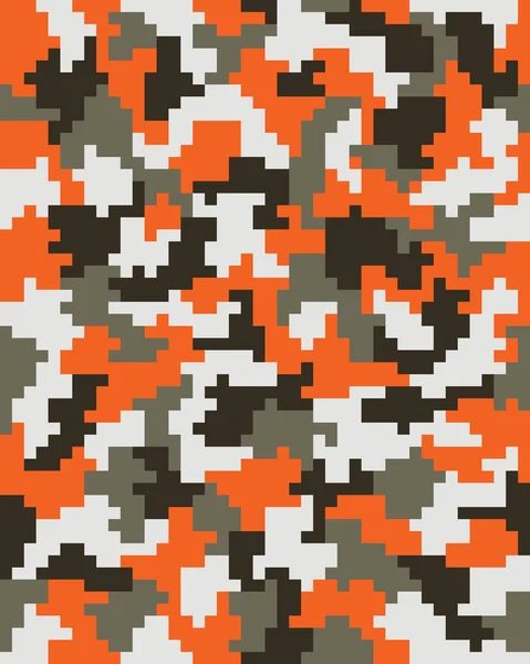 Seamless digital camouflage — Stock Vector