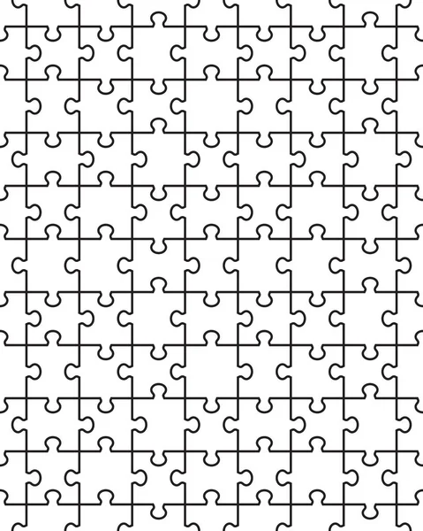 Samostatné Ilustrace Oddělené Části Bílé Puzzle — Stockový vektor