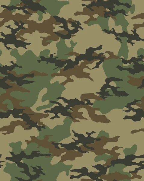 Modieus Camouflage Patroon Militaire Print Naadloze Illustratie — Stockvector