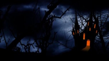 Yarasa Moon Haunted Castle 4 k döngü