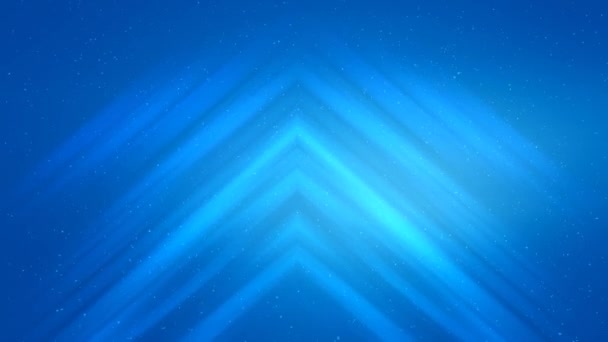 Blue Upward Movement Loop Имеет Голубую Атмосферу Анимированными Волнами Расположенными — стоковое видео