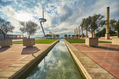 Olimpiyat Stadyumu'na ve Barcelona'da 1992 Olimpik oyunlar sırasında Köyü