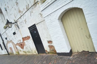 Eski moda, vintage tuğla birmingham Kanallar bir yapıya yerleştirme