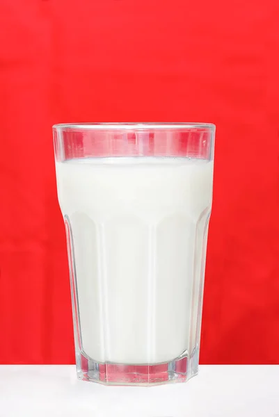 Glas melk — Stockfoto