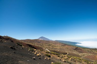 Volkan ve Izana Gözlemevi ile Teide Milli park. Tenerife