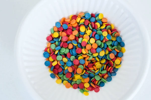 Tatlılar ve pastalar dekorasyon için parlak renkli daireler