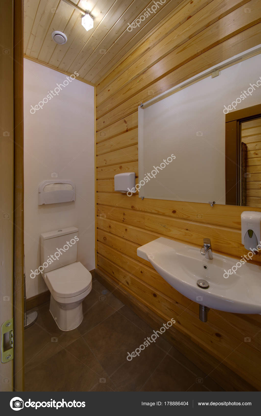 Toilet Room Big Mirror Bowl Sink Stock Photo Twins03 Toilet Room Big Mirror Bowl Sink Stock Photo