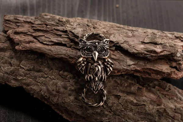 Hibou Overerg Fermoir Pour Bracelets Tressés — Photo