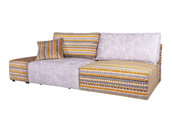 Sofa Podwójna Puff Poduszki — Zdjęcie stockowe