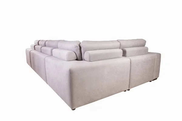 Sofa White Cushions Vil Rear Side Corner — Stock Photo, Image