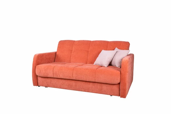 Pequeno Sofá Alaranjado Sofa Small Laranja — Fotografia de Stock