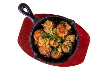  Yeşillikli yahni parçaları.