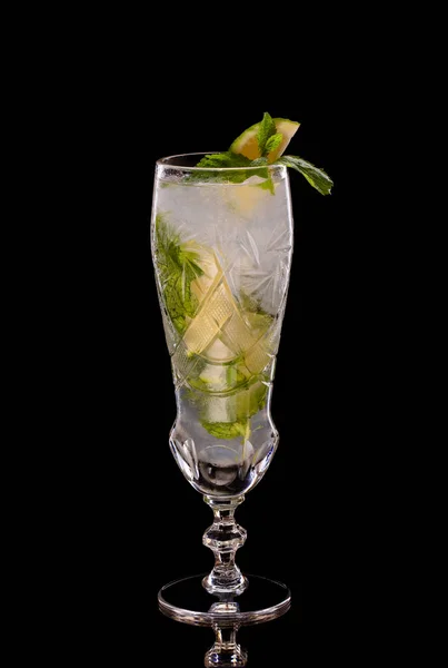 Cocktail Met Citroen Munt Met Ijs — Stockfoto