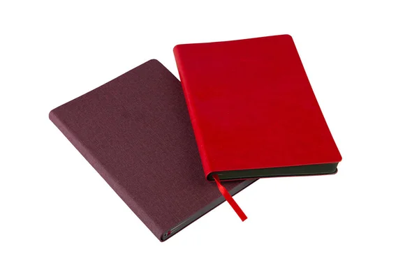 Zápisníky Obrubník Červená — Stock fotografie