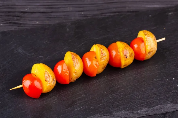 Szaszłyk Pomidorowy Grilla — Zdjęcie stockowe