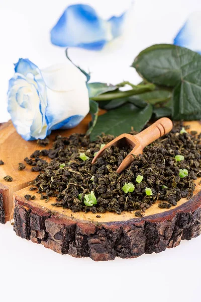 Aromatiskt Med Bärnoter Blad Och Granulat Med Bitar Bär Och — Stockfoto