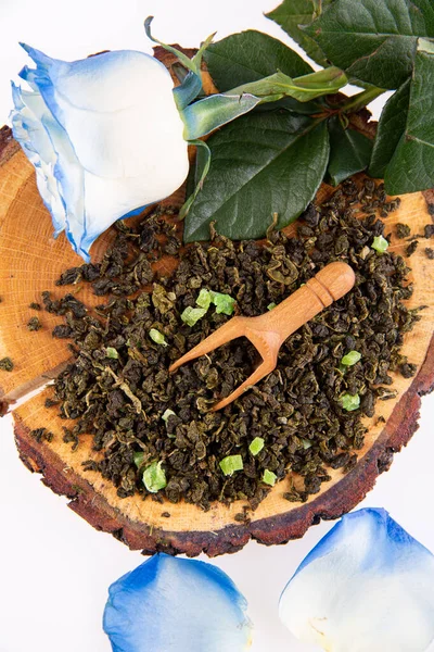 Aromático Con Notas Bayas Hoja Granulado Con Trozos Bayas Zucates — Foto de Stock