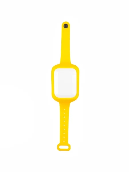 Gummiband Für Kopfhörer Airpods Armband Gelb — Stockfoto